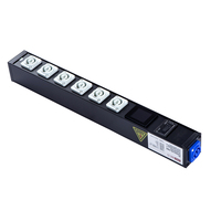 Boîte de distribution d'alimentation Powercon à 6 canaux, éclairage de scène, distribution d'alimentation PDU, 12 prises NEMA US, distributeur d'alimentation portable pour scène