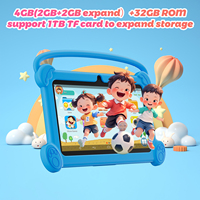 Tablet Edukasi 7 Inch Sistem Android untuk Anak, Promo Hot Sale, Cocok untuk Bermain Game, RAM 2+2GB, ROM 32GB