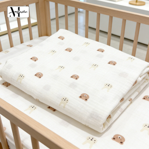 Mantas Envolventes de Gasa de Algodón de Doble Capa Suaves para Bebés, Seguras para Piel Sensible, Tejido de Alta Densidad y Textura Suave - Product Image 5