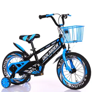 Bicicleta infantil com suporte para pedal e rodas de treino, bicicleta infantil com estrutura em aço carbono para meninas de 12 14 16 20 polegadas