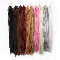 Micro Locs in Fibra Sintetica Resistente al Calore, Extension per Capelli Dreadlocks, Capelli all'Uncinetto
