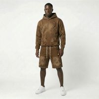 Shorts en jean baggy oversize Y2K avec effet éclaboussures de peinture, patchwork, délavage vieilli, style hip-hop et skater