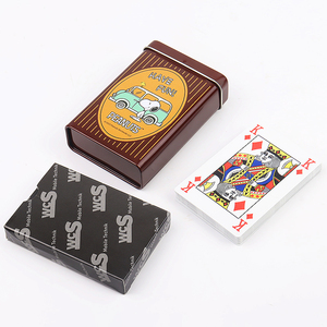 <span class=keywords><strong>32</strong></span> PCS Arabie Saoudite Baloot Logo Personnalisé Étanche Anti-Pause 100% PVC <span class=keywords><strong>Cartes</strong></span> De Poker Avec Boîte En Fer Blanc Personnalisée - Product Image 1