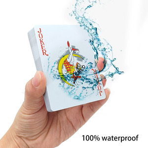 Cartes à jouer personnalisées lavables et imperméables, jeu de cartes de poker en PVC épais de qualité supérieure, imprimées sur mesure pour les jeux en famille et la vente en gros - Product Image 2