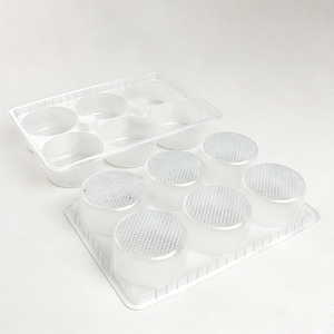 Wholesale <strong>Disposable</strong> Transparent PP Plastic Blister Mochi Donut Boxes <strong>Dessert</strong> Cake Food Box Packaging <strong>Tray</strong> Stackable Custom Logo - Product Image 4