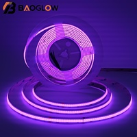 Bande LED flexible anti-éblouissement découpable RGB COB 810 840 LED 14W/M 10mm PCB, éclairage de meuble et d'escalier vert, rouge, bleu, jaune