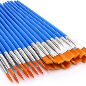 Goedkope Prijs Plastic Penseel Plat Of Rond Haar Kunst Verfkwast Voor Kunstenaar Tekenen Nieuwe Materialen Schilderen Tool - Product Image 3