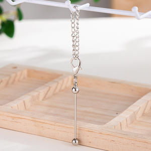 Offre Spéciale bricolage artisanat perles barre vierge porte-clés nouveau porte-clés perlé bijoux outils et équipement - Product Image 4