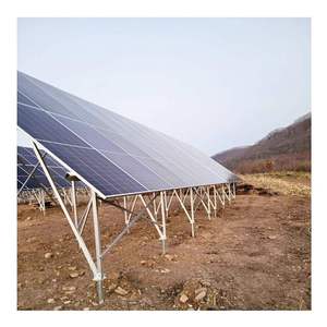 Système de montage au sol pour panneaux solaires photovoltaïques hors réseau, modulaire, sans soudure, à déploiement rapide, sans outil, galvanisé à chaud, garantie 25 ans - Product Image 5