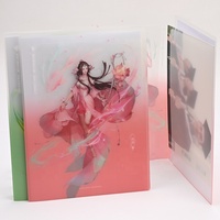 Porte-documents en plastique A4 A5 à double pochette, épaisseur 0,3 mm, organiseur de documents pour l'école et le bureau, vente en gros OEM