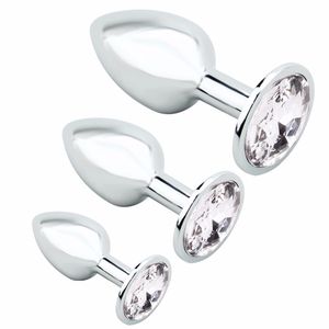 ชุดปลั๊กอินสเตนเลสพร้อมอัญมณีสำหรับผู้หญิง,ตัวขยายปลั๊กเสียบทวารหนักหางจิ้งจอกปลั๊กเสียบตูดขนาดใหญ่สินค้าปี S-HANDE - Product Image 1