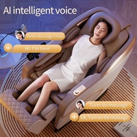 Fauteuil de massage électrique Leercon OEM de luxe à gravité zéro avec compression par airbag 8D, assistant vocal IA et musique, à prix abordable