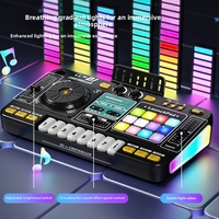 Mezclador de DJ Educativo Multifuncional y Teclado Electrónico con Luz y Música, Plástico ABS, Juguete Musical para Niños de 8+ Años