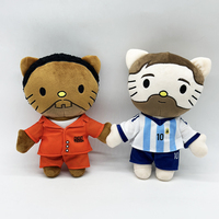 Nouvelle Peluche Chaton Arbitre en Forme Humaine, Rembourrée en Coton PP, Jouet en Peluche Chat de Dessin Animé, Vente en Gros, Cadeau Promotionnel