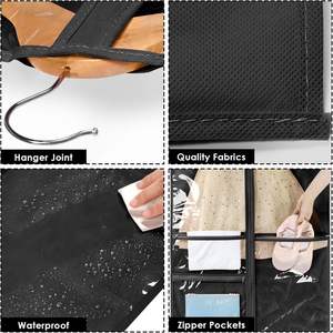 حقيبة ملابس معلقة من مادة PEVA مقاس 40 بوصة مع تخزين مقاوم للغبار لمسابقات الرقص - Product Image 3