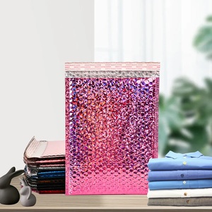 Cosmetic <b>Packaging</b> Custom Logo Matte Holographic Waterproof Shipping Mailing Poly Mailer Padded Envelope Bubble Mailer Bag - Product Image 1