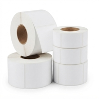 Gulungan Label Termal Perekat 50mm X 30mm Stiker Termal Perekat Sendiri Gulungan Label Barcode Kertas Termal untuk Printer