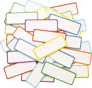 54 PCs Magnetic Dry Erase Reusable Name Label Plate Sticker for Whiteboards Locker Fridge School Office Home