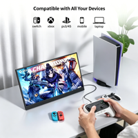 Monitor Portátil con Pantalla Táctil de 15.6 Pulgadas, FHD IPS, Táctil de 10 Puntos, USB-C, Mini HDMI, Soporte Integrado para Laptop, Teléfono, Juegos, OEM Personalizado