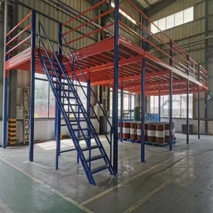 Scaffalatura per Soppalco in Acciaio Personalizzabile - Scaffale da Magazzino Salvaspazio Durevole Facile da Montare per Uso in Fabbrica e Magazzino Vendita all'Ingrosso - Product Image 1