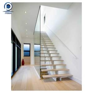 Escalera recta de madera económica Buena calidad Madera maciza Diseño práctico Fácil montaje para propiedades de <span class=keywords><strong>alquiler</strong></span> - Product Image 3