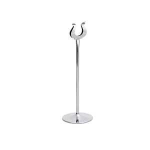 Support de menu créatif en acier inoxydable en forme de U, épaissi, pour cartes de table d'hôtel et de banquet de mariage - Product Image 1