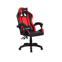 Chaise de jeu ergonomique robuste à prix d'usine, pivotante et inclinable, en cuir PU, avec logo personnalisé