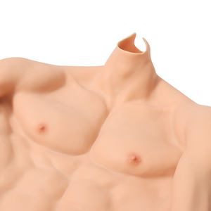 Costume musculaire en silicone pour cosplay, faux torse, faux ventre, muscle, demi-corps, avec bras musclés, vêtements de compression - Product Image 5