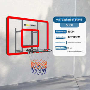 Aro de Baloncesto de Pared para Adultos y Niños, Uso Doméstico, Tablero de Acero/PC, Entrenamiento de Elevación - Product Image 6