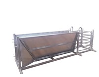 Corral de calibrage robuste en acier galvanisé pour moutons et chèvres, avec panneaux en V, pour le calibrage de bétail