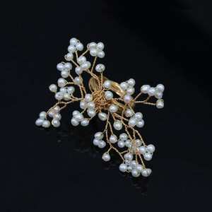 wholesale Handmade Branch Pearl Statement <b>Ring</b>, Imported 14K Gold Filled, Natural Freshwater Pearl Wire Wrapped Open <b>Ring</b> - Product Image 2