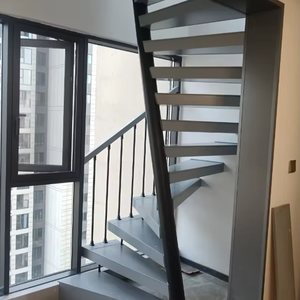 Escalera curvada personalizada Escalera moderna Indor Escalera de Caracol de lujo Fácil de instalar <span class=keywords><strong>Escaleras</strong></span> de seguridad para escape de incendios para habitación pequeña - Product Image 1