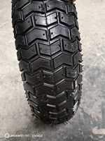 Heavy Duty 6.50-8 Inflatable Tire AssemblyOrange Iron Rim Pneumatic Wheel for Construction Hand Cart Yard Trailer