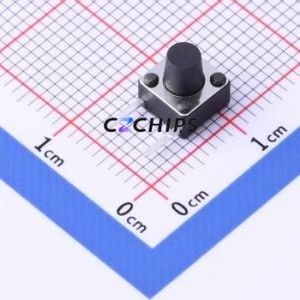 TSD007A07026A03 Tactile Switch Bent Lead Through Hole,6x6mm Switch Round Button 2.6N Right Angle Insert 6mm - Product Image 1