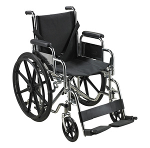 Fauteuil roulant AOLIKE CE ISO en acier bleu confortable et fonctionnel pour personnes handicapées, prix d'usine - Product Image 1
