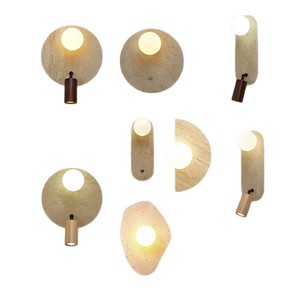 โคมไฟติดผนัง LED Travertine แบบหมุนได้สำหรับ Shopify Dropshipping เหมาะสำหรับห้องนอนและทางเดิน - Product Image 1