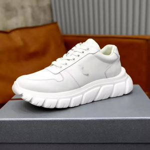 Zapatillas de deporte informales de diseñador para caminar con cómoda suela de cuero genuino, tendencia de moda transpirable, cierre con cordones, Otoño Invierno - Product Image 2