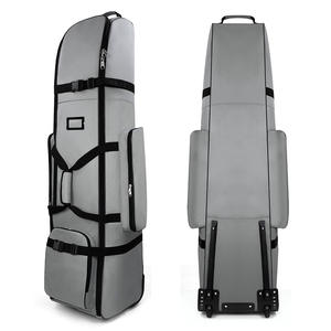 Sac de voyage de golf DBAIHUK de haute qualité, imperméable, 900d, avec roulettes, sac à air épaissi en noir/gris clair - Product Image 1