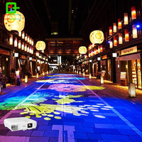 Projecteur holographique interactif au sol pour restaurant, salle de bal, forêt fantastique immersive, bar océanique, KTV, projection interactive 1080p 2x3x2x6m
