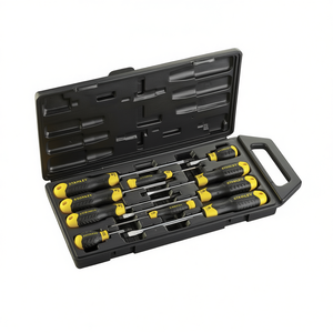 Jeu de tournevis Stanley 10 pièces avec poignée ergonomique, kit d'outils professionnels - Product Image 2