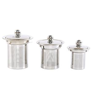 Atacado Portátil Chá Filtro Funil 304 Aço Inoxidável Brewing Net Set Filtros Soltos Chá Bule Acessórios Chá Infuser - Product Image 1