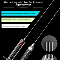 Distributeur d'engrais liquide aquatique pour plantes aquatiques, tube seringue en plastique et acier pour aquarium, aiguille pour aquarium