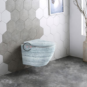 Inodoro de Porcelana Ecológico para Baño, con Sifón en P, de Cerámica, Suspendido en la Pared - Product Image 6