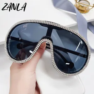 2023 New INS Sunglasses Women Brand Designer Oversized Bling y2k Diamond Sunglasses Fashion Goggle Retro Pilot Eyewear Men UV400
