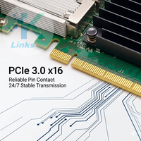 Tarjeta de Interfaz de Red Cableada Mellanox CX-4 MCX416A-CCAT, 100GbE, Doble Puerto QSFP28, PCIe 3.0x16, Adaptador Ethernet para Servidor