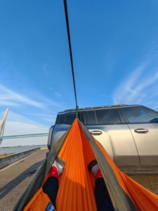 Dựa Tự Động SUV Ngoài Trời Xách Tay Có Thể Điều Chỉnh Hợp Kim Nhôm Cắm Trại Võng Khung Người Lớn 1-2 Người 150 Cm 200Kg Công Suất Đi Bộ Đường Dài - Product Image 2