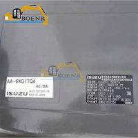 Pièces d'excavatrice 6wg1 6Hk1 6Hk1T 6Rb1 6Sd1 6Bg1 6Bg1T 6Bd1 4Bg1T 4Bd1 4Jb1 4Jb1T Ensemble moteur pour Isuzu