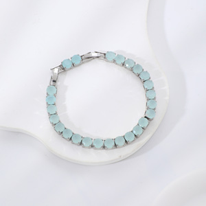Bracelet Hip Hop Urban Iced Out, Chaîne Tennis Pavé de Zircone Cubique Ronde 6mm, Bijou Unisexe Streetwear, Nouvelle Collection - Product Image 4
