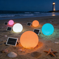 Lampe Solaire à LED en Forme de Boule Extérieure 40cm 50cm 60cm 80cm Lampe Solaire Extérieure de Jardin à LED en Forme de Boule Sphérique