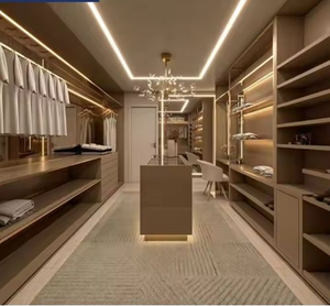 Armoire moderne à finition brillante, conception d'usine personnalisée, placard modulaire pour chambre à coucher, hôtel - Product Image 6